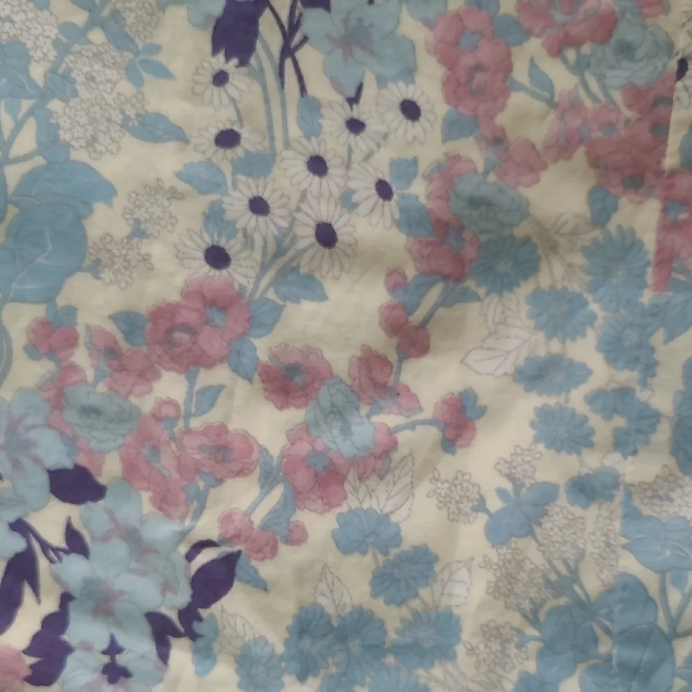 Neck & Neck White, Blue, and Purple Floral Cotton Dress - Size 2-3 YR